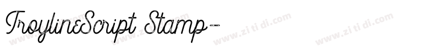 TroylineScript Stamp字体转换